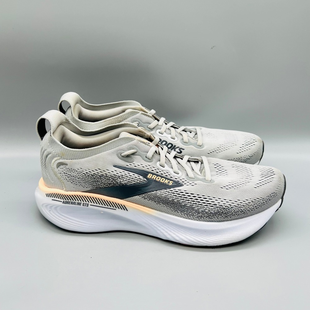 Brooks Shoes Women 10.5 Gray Adrenaline GTS 25 Running Athletic Sneakers Comfort